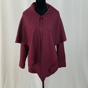 Lucy M button down shirt front overlay